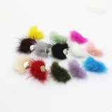 30 PCS DIY Mink Hair Bulb Rabbit Hair Tassel Earrings Pendants