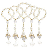 30 PCS Baptism Rosary Acrylic Beads Mini Rosaries Angel
