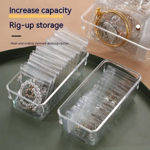30 PCS Clear PVC Jewelry Anti Oxidation Zipper Bag Plastic Bags