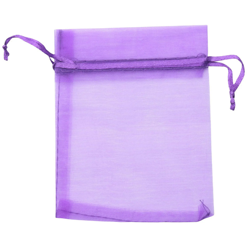 30 PCS Purple Organza Gift Bags for Jewelry