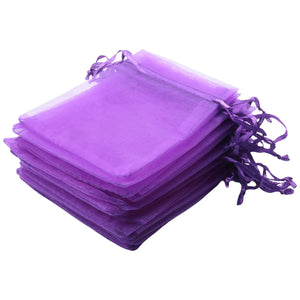 30 PCS Purple Organza Gift Bags for Jewelry