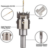 30 PCS Wood Ring Drill Bit Set, 16-21mm Blades Wooden Ring Maker Bead Drill Bit