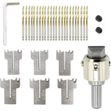 30 PCS Wood Ring Drill Bit Set, 16-21mm Blades Wooden Ring Maker Bead Drill Bit