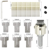 30 PCS Wood Ring Drill Bit Set, 16-21mm Blades Wooden Ring Maker Bead Drill Bit