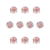 30 PCS Soft Silicone Copper Earring Backs for Body Jewelry Making