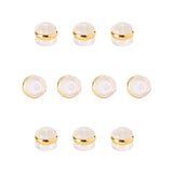 30 PCS Soft Silicone Copper Earring Backs for Body Jewelry Making