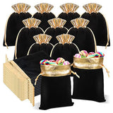 30 PCS Black Jewelry Pouches Drawstring Bags Wedding Favor Storage Bag