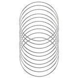 30 Pack 4 Inch Silver Dream Catcher Metal Rings for Crafts DIY