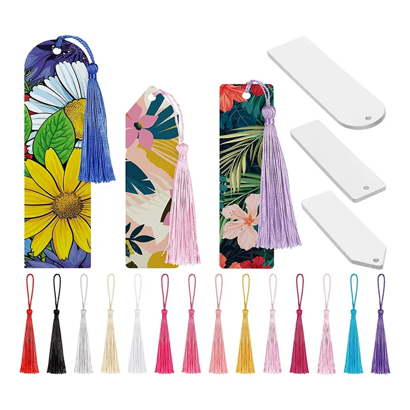 30 Pack Sublimation Blank Bookmark for DIY Crafts - Single Sided Printing
