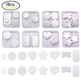 30 Pack Mixed Aluminum Stamping Blanks with Storage Box, 1mm Thickness