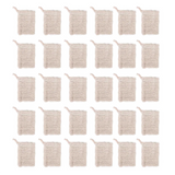 30 Pack Sisal Soap Bag Exfoliating Soap Saver Pouch with Wooden Beads