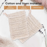 30 Pack Sisal Soap Bag Exfoliating Soap Saver Pouch with Wooden Beads