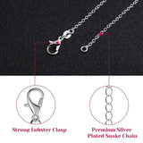 30 Pack Necklace Chains with Clasp Bails for Jewelry Making