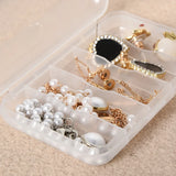 30 Packs Plastic Storage Box for Jewelry Container with Hinged Lid