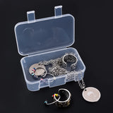 30 Packs Plastic Storage Box for Jewelry Container with Hinged Lid