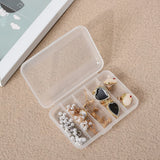 30 Packs Plastic Storage Box for Jewelry Container with Hinged Lid