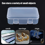 30 Packs Plastic Storage Box for Jewelry Container with Hinged Lid