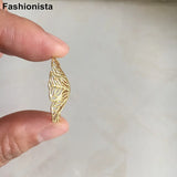 30 Pcs - 28mm Filigree Flower Brass Bead Caps, Metal Filigree Jewelry Supplies