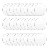 30 Pcs 40mm Clear Acrylic Round Sheets 0.08 Inch Thickness Panel for DIY Crafts
