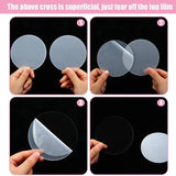 30 Pcs 40mm Clear Acrylic Round Sheets 0.08 Inch Thickness Panel for DIY Crafts