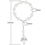 30 Pcs Baptism Rosary Beads Mini Rosaries Angel w/ Organza Bags