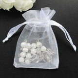 30 Pcs Baptism Rosary Beads Mini Rosaries Angel w/ Organza Bags