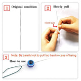 30 Pcs Beading Needles Set with Big Eye and Straight Needles for Easy Threading