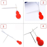 30 Pcs Beading Needles Set with Big Eye and Straight Needles for Easy Threading