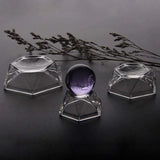 30 Pcs Clear Acrylic Ball Stand Display Base for Golf Balls Crystal Ceramic