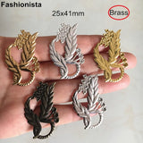 30 Pcs Ganoderma Flower Brass Filigrees DIY Jewelry Findings