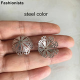 30 Pcs Large Filigree Brass Bead Caps,20mm Bowl Shape Bead Cap With Hole