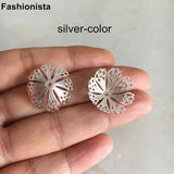 30 Pcs Large Filigree Brass Bead Caps,20mm Bowl Shape Bead Cap With Hole