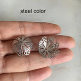 30 Pcs Large Filigree Brass Bead Caps,20mm Bowl Shape Bead Cap With Hole