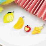 30 Pcs Lemon Shape Pendants for Jewelry Making