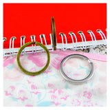 30 Pcs Antique Bronze Key Ring For Keychain DIY Jewelry