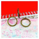30 Pcs Antique Bronze Key Ring For Keychain DIY Jewelry