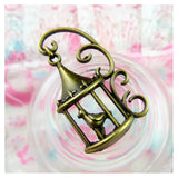30 Pcs/Lot Antique Bronze Birdcage Charms Pendant Jewelry Making Diy Craft