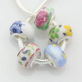 30 Pcs Mix Ceramic Porcelain Beads for Charm Bracelet DIY