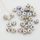 30 Pcs Mix Ceramic Porcelain Beads for Charm Bracelet DIY
