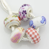 30 Pcs Mix Ceramic Porcelain Beads for Charm Bracelet DIY