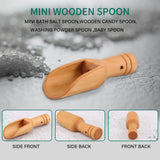 30 Pcs Mini Wooden Spoon, Set of Small Spoons for Bath and Baby Care