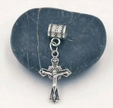 30 Pcs Mixed Tibetan Silver Plated Shield Cross Ankh Pendants