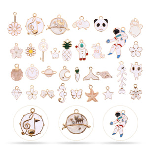 30 Pcs Unique Adorable DIY Earring Pendants Jewelry Making Supplies