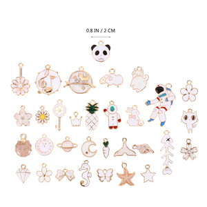 30 Pcs Unique Adorable DIY Earring Pendants Jewelry Making Supplies