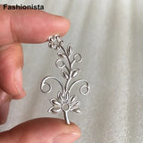 30 Pcs Raw Brass Branch Flowers Leaf Charms Filigree Embellishment