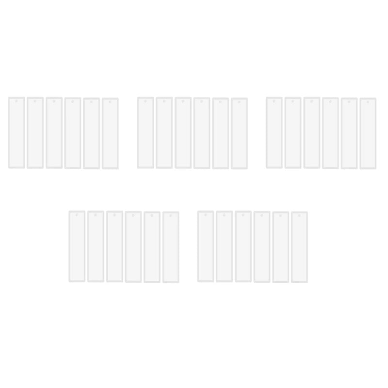 30 Pcs 5.7 Inch Rectangle Silicone Bookmark Mold DIY Resin Jewelry Craft