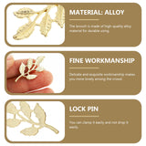 30 Pcs Alloy Leaf Charms for Statue Headwear Accessories Hand Decor
