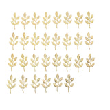 30 Pcs Alloy Leaf Charms for Statue Headwear Accessories Hand Decor