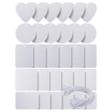 30 Pcs Sublimation Blank Air Freshener Sheets with Elastic Cord