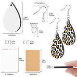 30 Pcs Sublimation Teardrop Earrings with Hooks